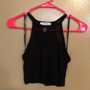 Like new black crop top